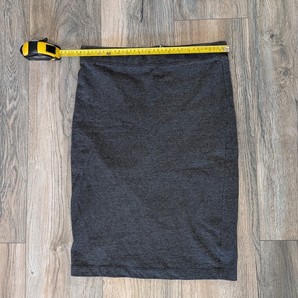 GAP Charcoal Pencil Skirt With Zipper Back 100% Cotton Women's Size Small - Picture 5 of 6